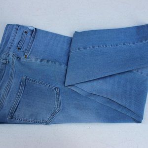 WOMENS JEANS SIZE 12 IT'S DENIM BLUE JEANS TAPERED LEGS STRETCH BELOW WAIST